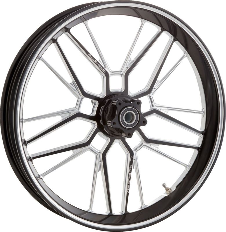 Fälg fram Arlen Ness Split Spoke 19 3.25 svart 330-024