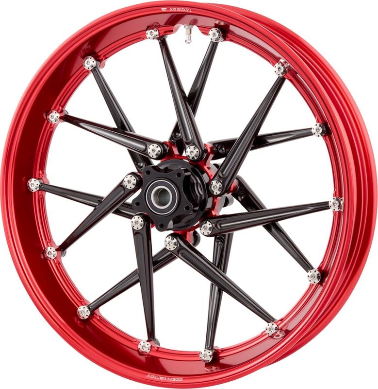 Fälg Arlen Ness Spoken 18X5.5 röd svart