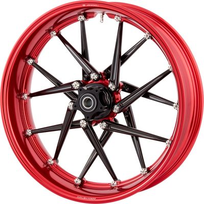Fälg Arlen Ness Spoken 21X5.50 röd svart
