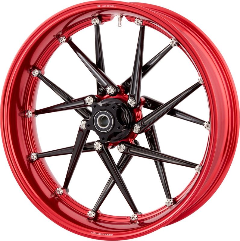 Fälg Arlen Ness Spoken 21X5.50 röd svart