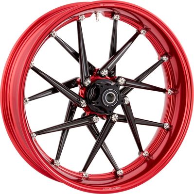 Fälg Arlen Ness Spoken 21X5.50 röd svart