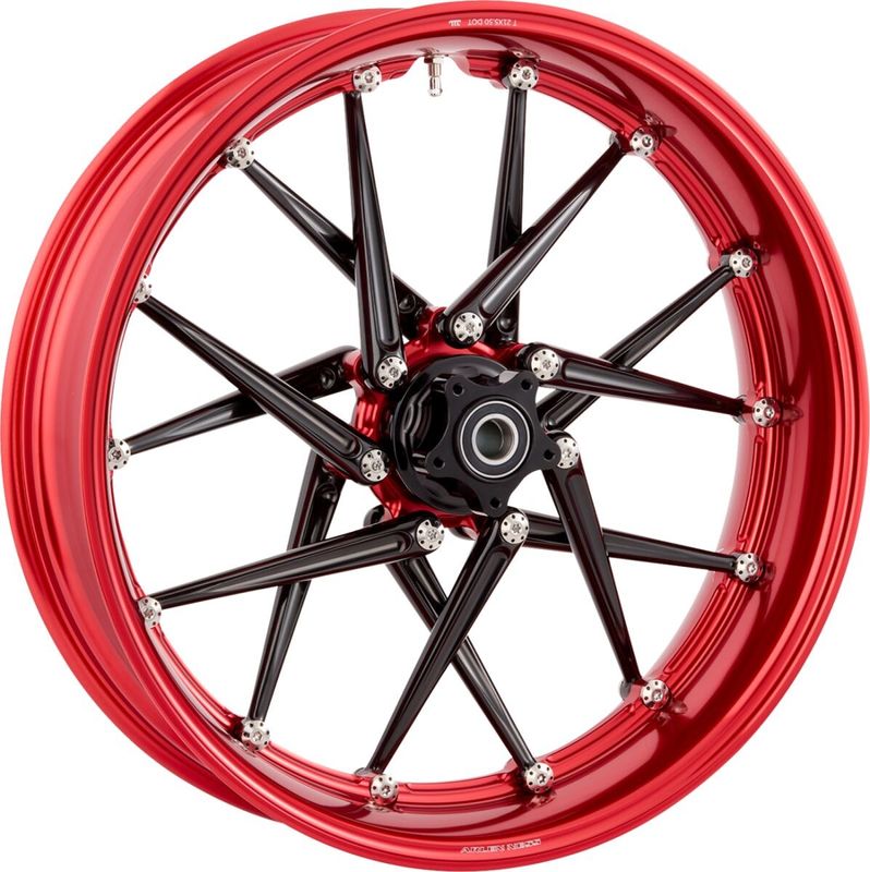 Fälg Arlen Ness Spoken 21X5.50 röd svart