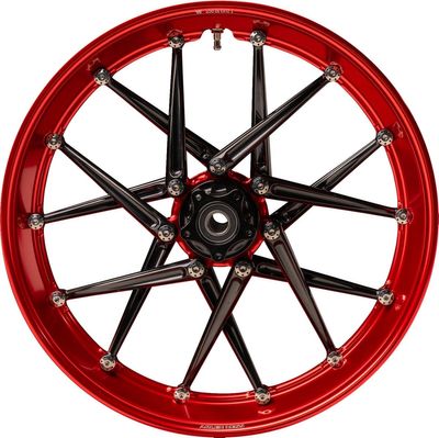 Fälg Arlen Ness Spoken 21X5.50 röd svart