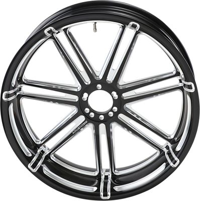 Fälg Arlen Ness 7 18X5.50 smidd billet svart H-D 35-upp