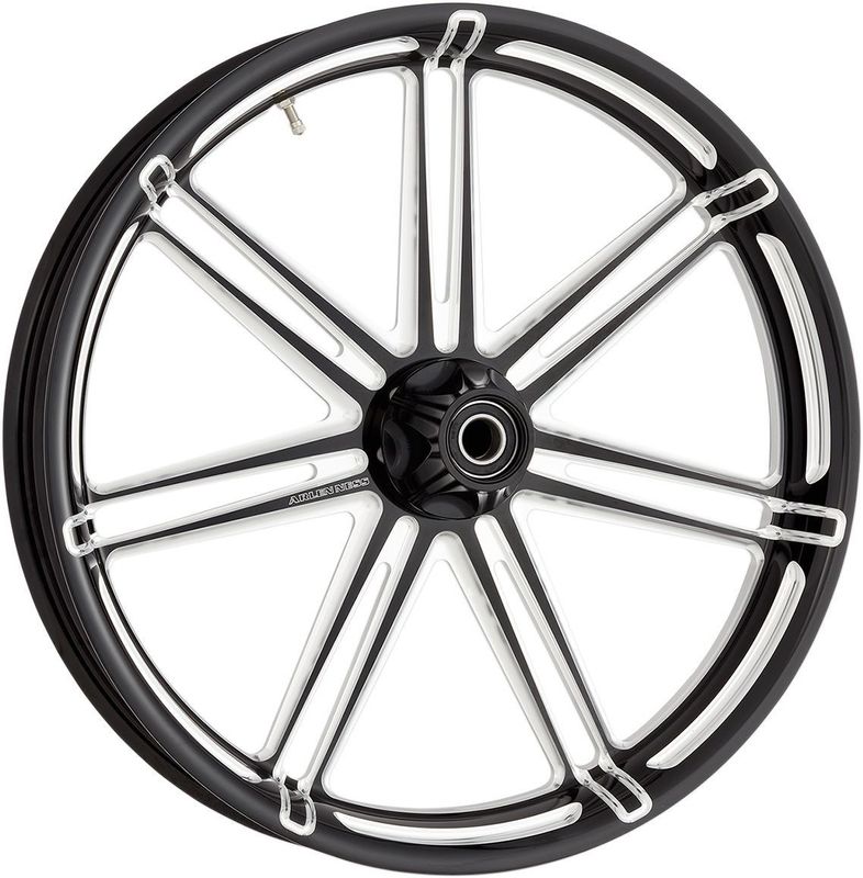 Fälg Arlen Ness 7 21X3.50 smidd billet svart H-D 35-upp