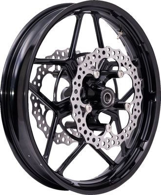 Nav fram Arlen Ness svart FLT/Touring with open center