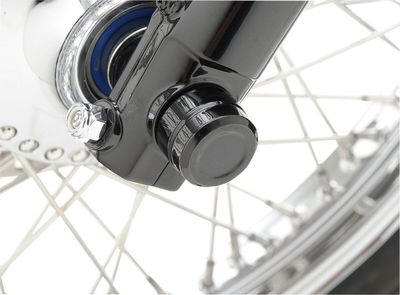Hjulaxel Drag Specialties billet svart Sportster 08-22