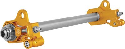 Justersats hjulaxel Performance Machine guld anodiserad FLT/Touring 09-25