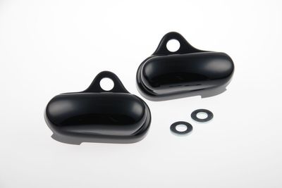 Kåpa hjulaxel bak Cult-Werk blanksvart XL Sportster 04-22 (2-pack)