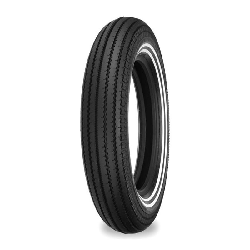 Däck fram Shinko E270 4.00-19 61H TT dubbel vit sida