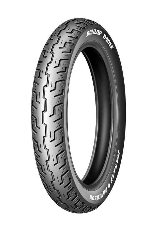 Däck Dunlop D401 5 100/90-19 svart fram