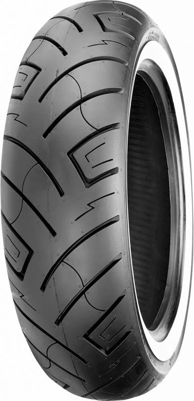 Däck bak Shinko 777 130/90B16 73H TL förstärkt vit sida
