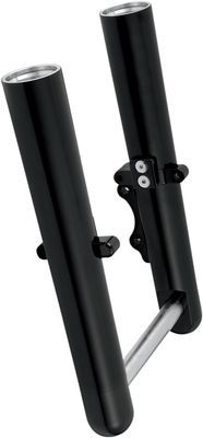 Gaffelben Arlen Ness Hot Legs dubbla bromsskivor slät svart FLT/Touring 08-13