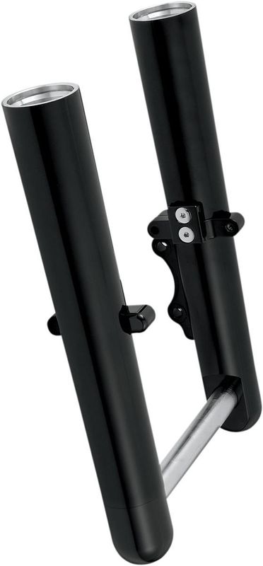Gaffelben Arlen Ness Hot Legs dubbla bromsskivor slät svart FLT/Touring 08-13