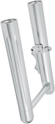 Arlen Ness, 49mm hot legs dual disc deep cut, chrome