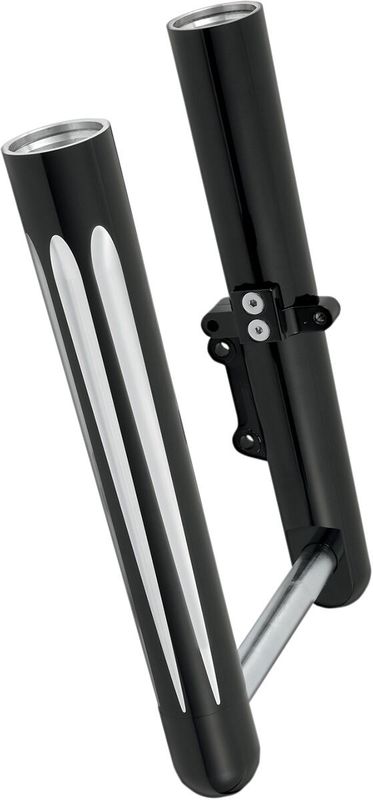 Arlen Ness, 49mm hot legs dual disc deep cut, black