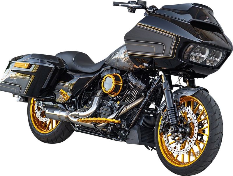Gaffelrör Arlen Ness 49mm M8 FLT/Touring models 17-26 guld
