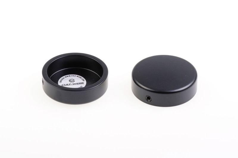 Skruvkåpssats lock Cult-Werk 2 svart RH975 Nightster 22-26