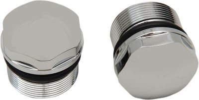 Gaffelrörspluggar Drag Specialties 39mm krom H-D 87-07