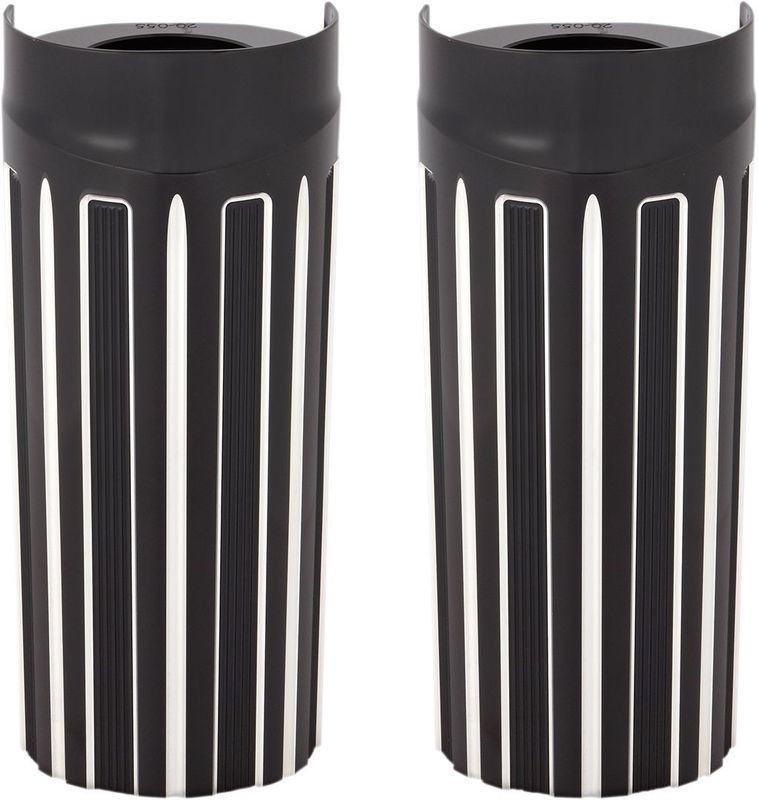 Kåpor gaffeldamask Arlen Ness 2 FORK+2 aluminium svart Touring 86-13