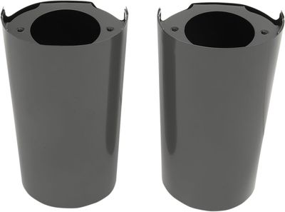 Kåpor Drag Specialties krom svart Touring 14-24, Trike 14-21 77485B
