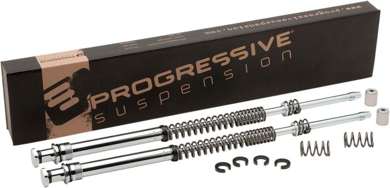 Gaffelpatronsats symmetrisk Progressive Suspension PS sänkt höjd FLT/Touring 97-13