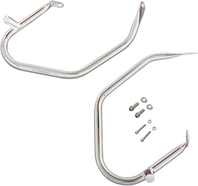 Skyddsbågar sidoväskor Drag Specialties Low-Profile krom Touring 09-13