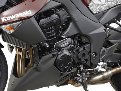 Ramskydd SW-Motech Sliders svart Kawasaki 10-20