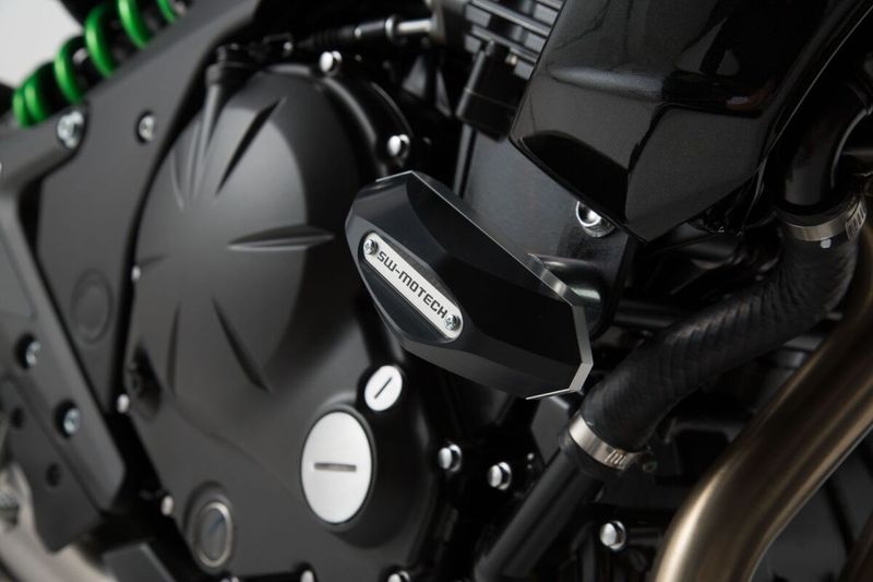 Ramskydd SW-Motech Sliders svart Kawasaki ER-6N 650 / ER-6N 650 ABS 11-16