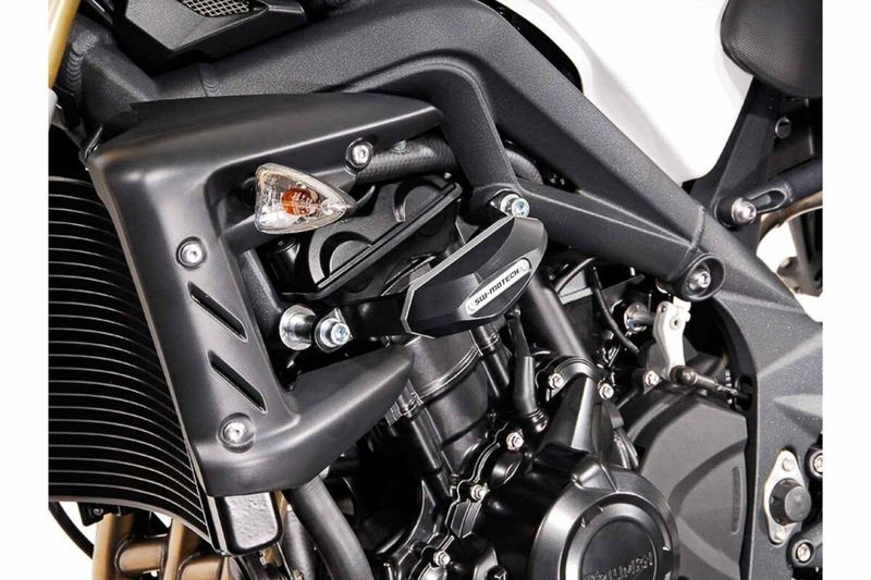 Ramskydd SW-Motech svart Triumph STREET TRIPLE 675 08-12