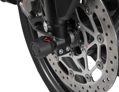 Hjulaxel fram SW-Motech svart Kawasaki 17-24