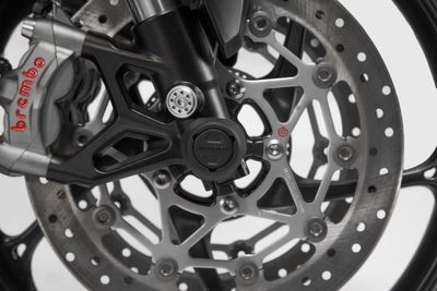 Hjulaxel fram SW-Motech svart Ktm 09-24