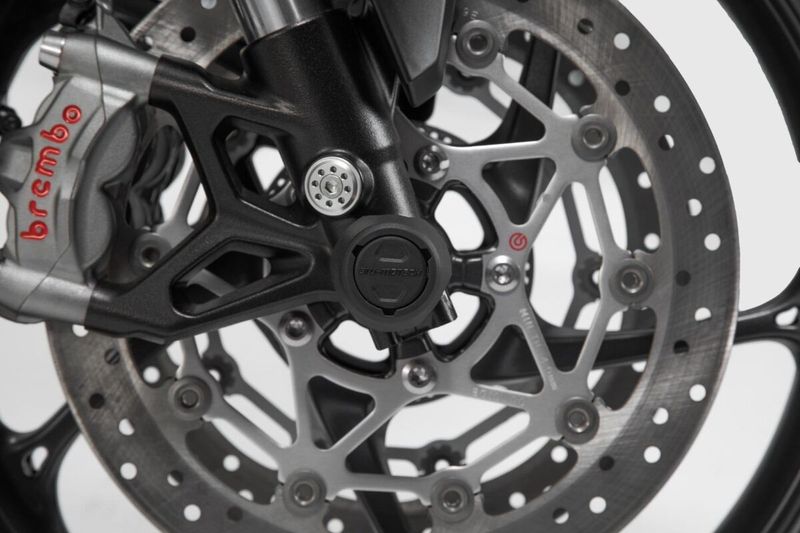 Hjulaxel fram SW-Motech svart Ktm 09-24