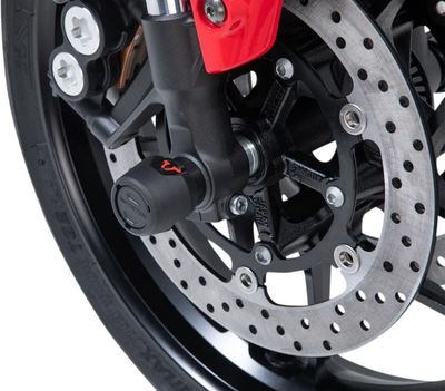 Hjulaxel fram SW-Motech svart Yamaha 21-upp