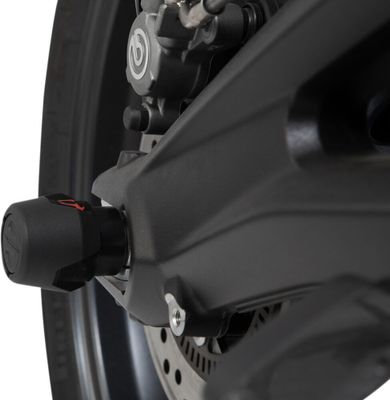 Kraschpuckar hjulaxel bak SW-Motech svart Yamaha YZF-R1 / MT-10 15-24