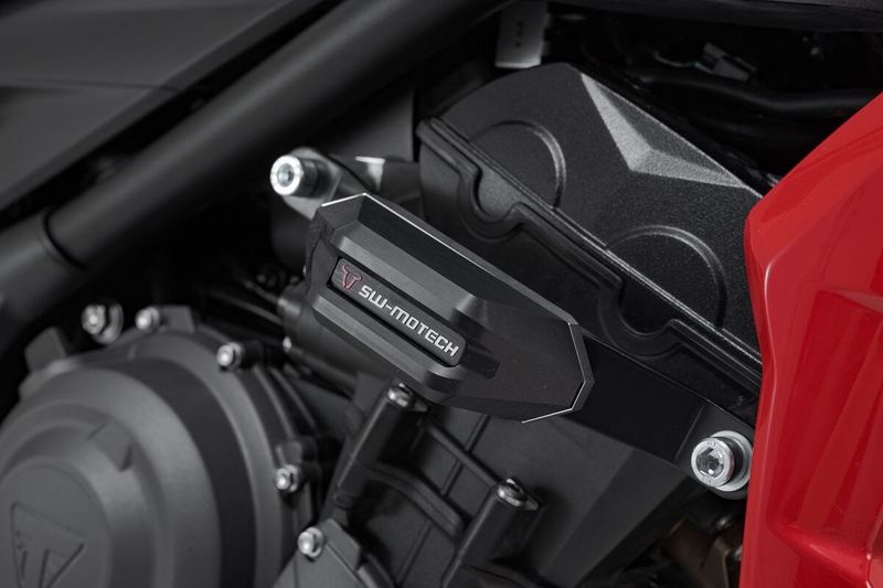 Ramskydd SW-Motech Sliders svart Triumph TRIDENT 660 ABS 21-upp