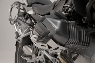 Skydd cylinder SW-Motech svart silver Bmw 19-24
