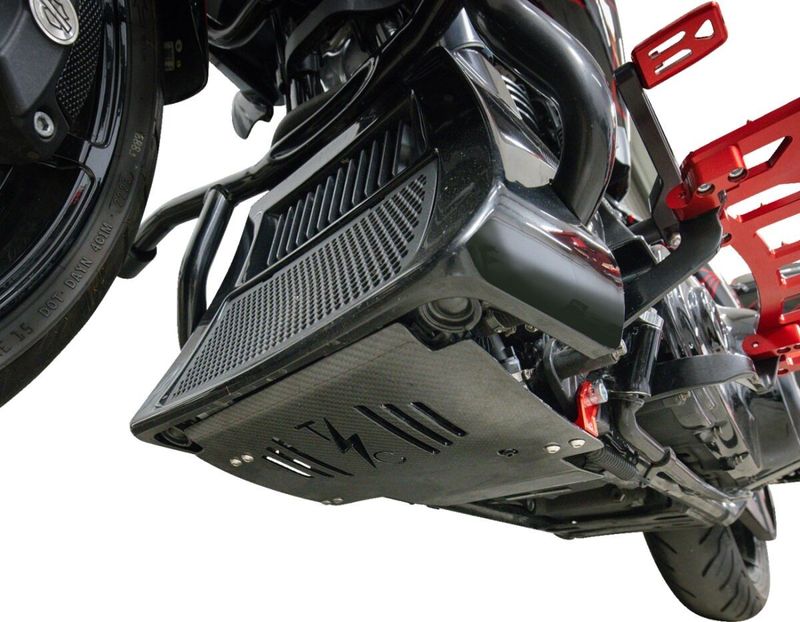 Motorskydd Thrashin Supply Touring 24-upp kolfiber blank röd