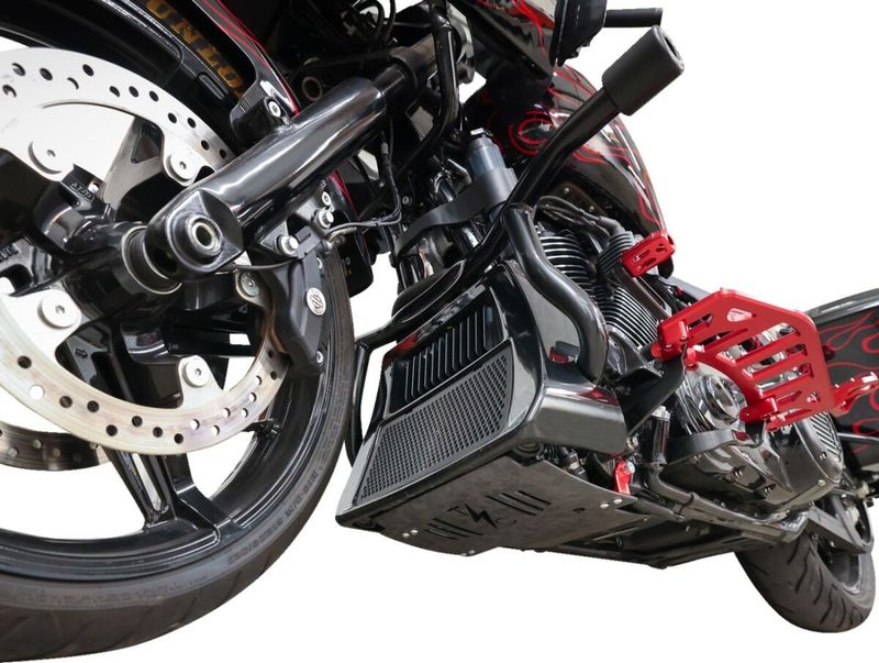 Motorskydd Thrashin Supply smidd Touring 24-upp kolfiber/röd