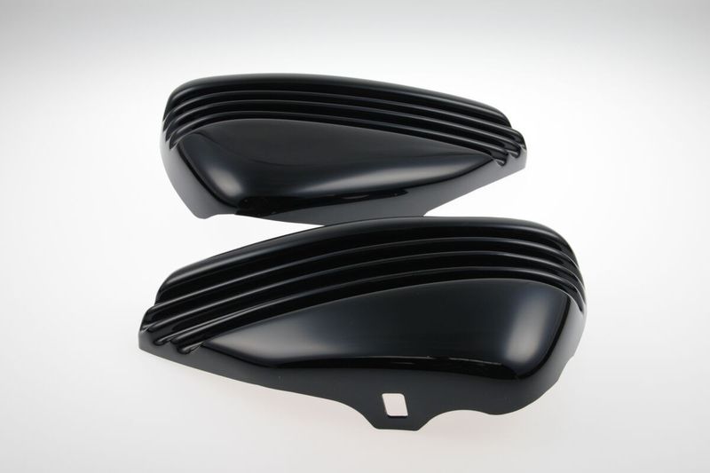 Sidokåpa Cult-Werk Bobber blanksvart XL Sportster 04-13