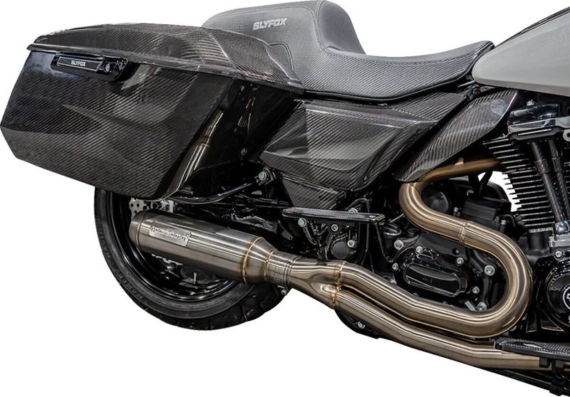 Sidokåpor Slyfox kolfiber blank Softail 18-24