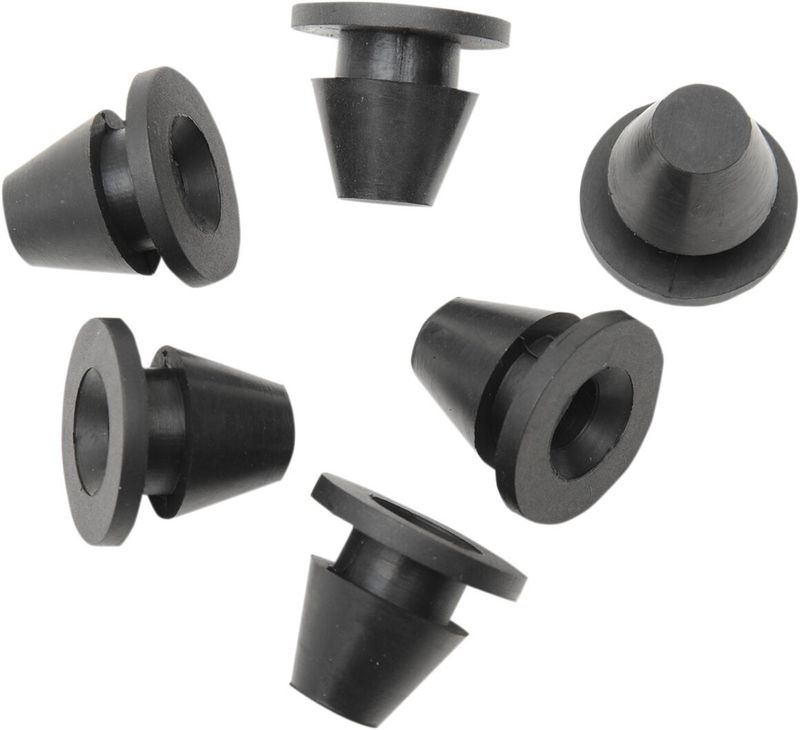 Gummibussningar sidokåpa Drag Specialties Touring 08-24, Trike 14-21 (6-pack)