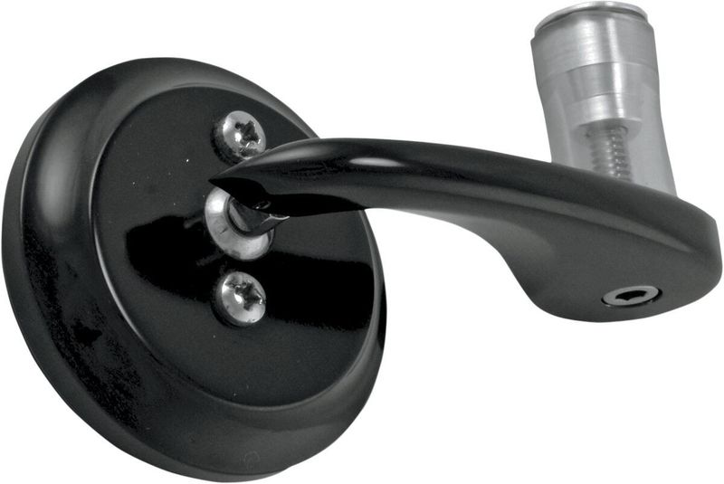 Spegel Todd's Cycle Shooter End svart vänster BSML-2