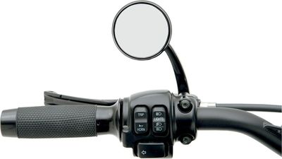 Spegel Todd's Cycle Shooter End svart vänster SML-2
