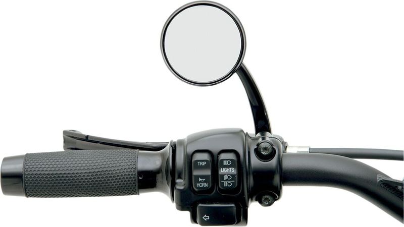 Spegel Todd's Cycle Shooter End svart vänster SML-2