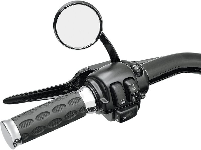 Spegel Todd's Cycle Shooter End svart vänster SML-2