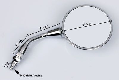 Spegel Emgo krom höger Moto Guzzi 02-05