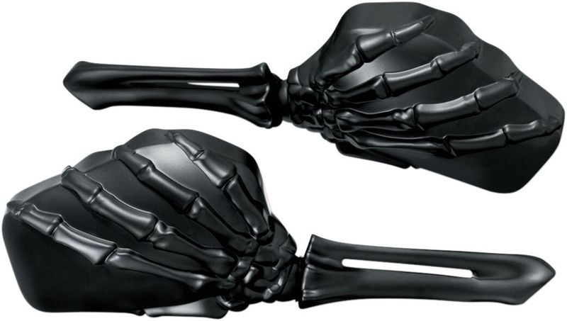 Speglar Kuryakyn Skeleton svart