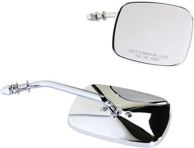 Speglar Drag Specialties OEM-Style kort krom