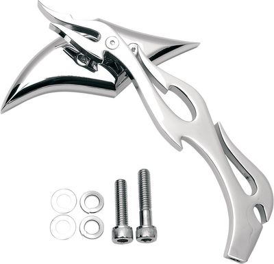 Spegel Drag Specialties Gothic Sculptured Stem krom höger